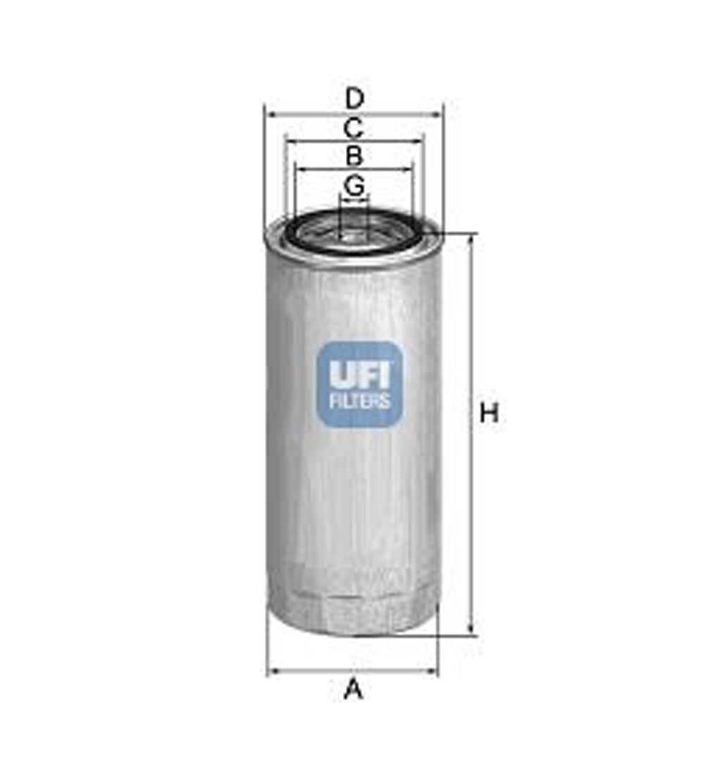 Filtro carburante UFI 24.357.00