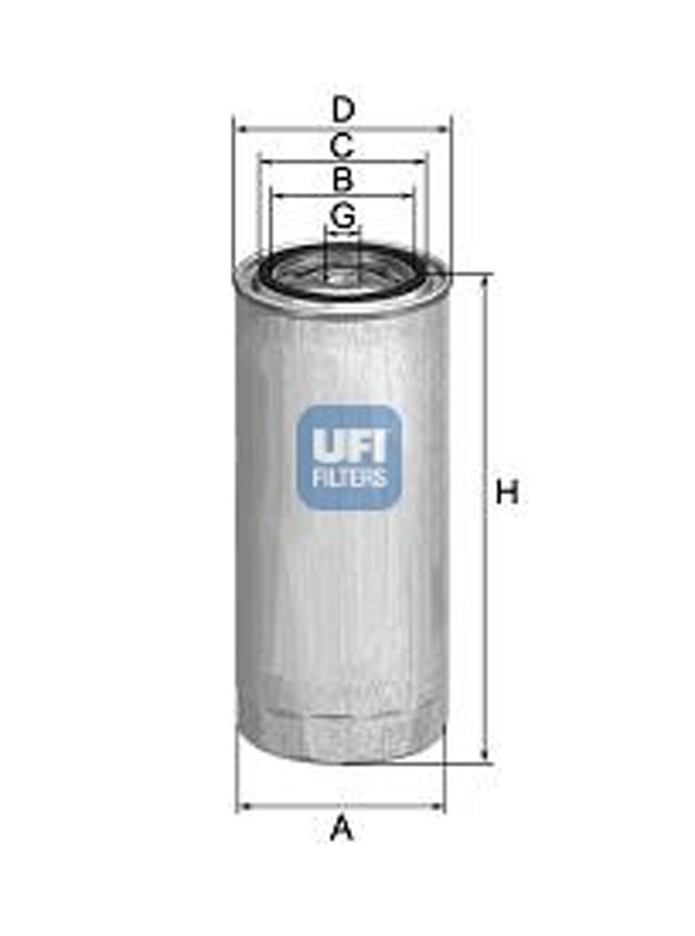 Filtro carburante UFI 24.308.00