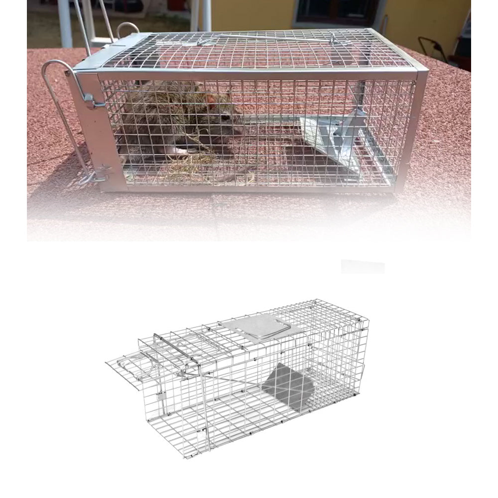 Porta singola pieghevole per tutte le trappole per gabbie per animali