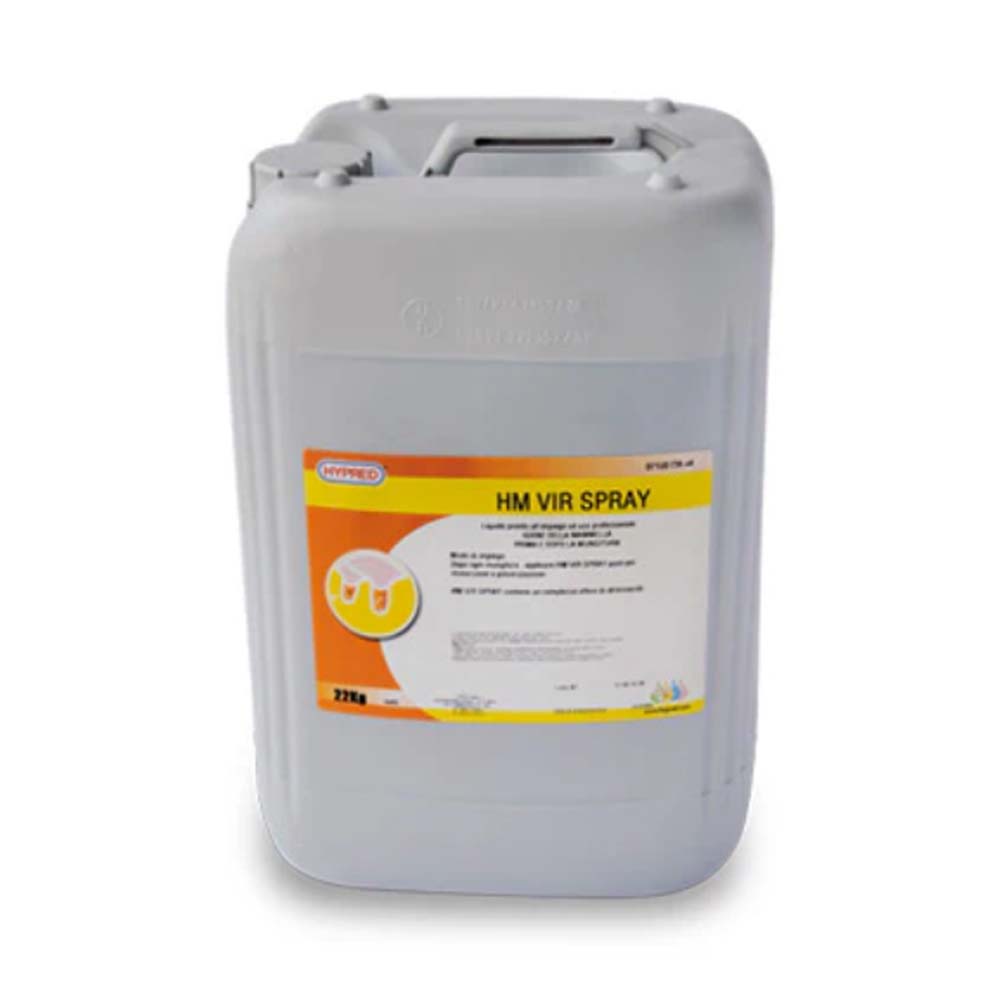 Spray Hypred HM VIR 10lt efficace contro batteri dell'uddero delle mucche